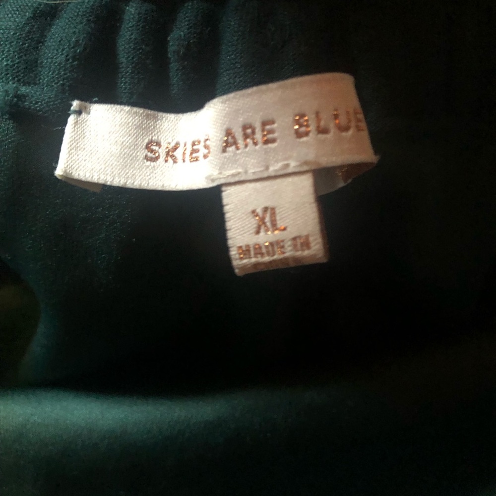 Kelly Green Ruffle Skirt - Picture 6 of 10